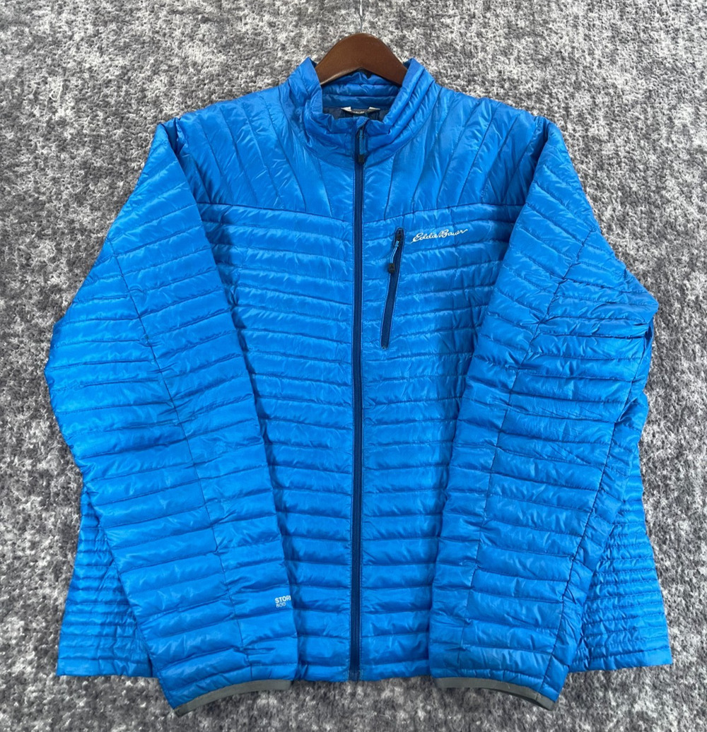 Eddie Bauer First Ascent Storm Down 800 Blue Goose Down Jacket Mens 2XL
